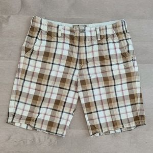 Express plaid checker shorts